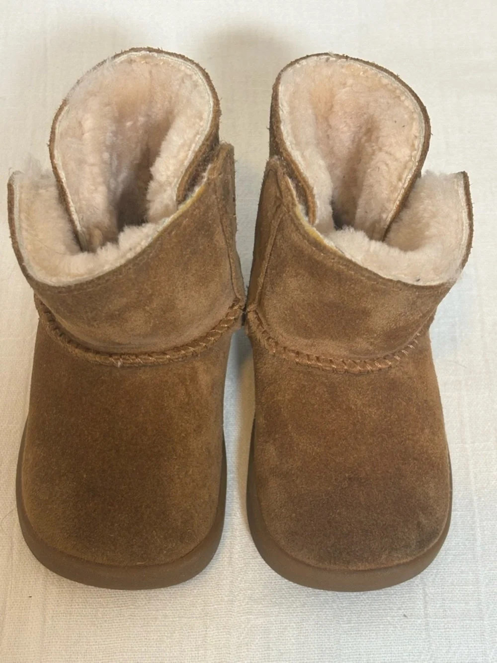 UGG Keelan Suede Boot-Chestnut Brown-Baby/Toddler Size 04/05